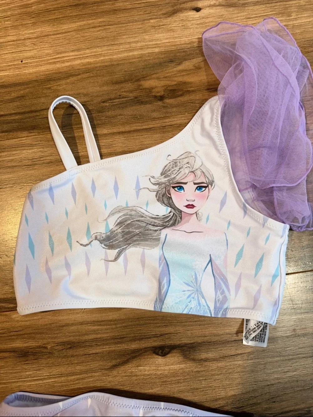 Disney Girls Frozen 2 Elsa Two-Piece Swim Bikini